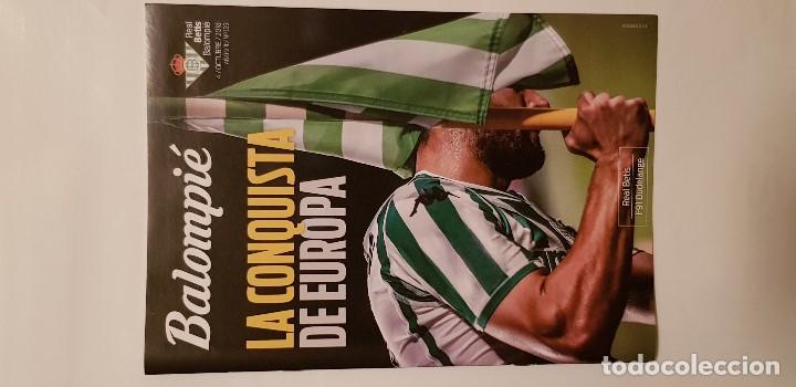 Sports collectibles: Programa f&uacute;tbol Real Betis (Revista Balompi&eacute;,4/10/2018) Betis - Dudelange (Europa League) uefa