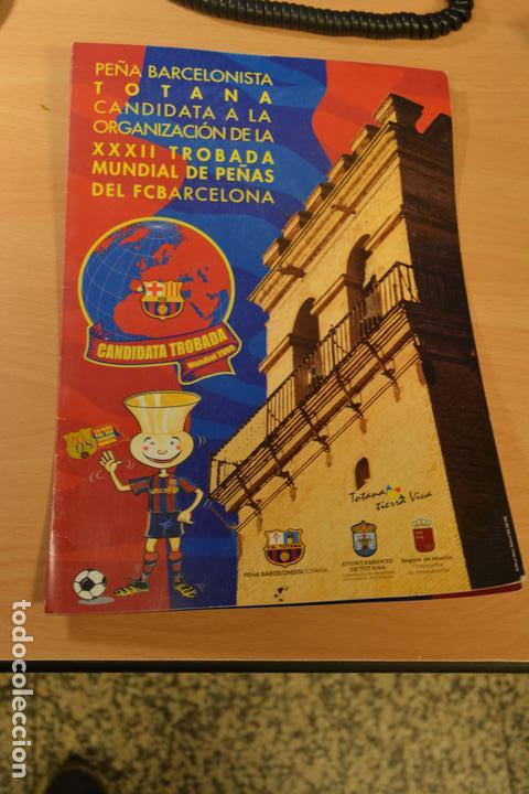 Sports collectibles: FOLLETO INFORMATIVO DE LA PE&Ntilde;A BARCELONISTA DE TOTANA,CANDIDATURA TROBADA MUNDIAL DE PE&Ntilde;AS 2008