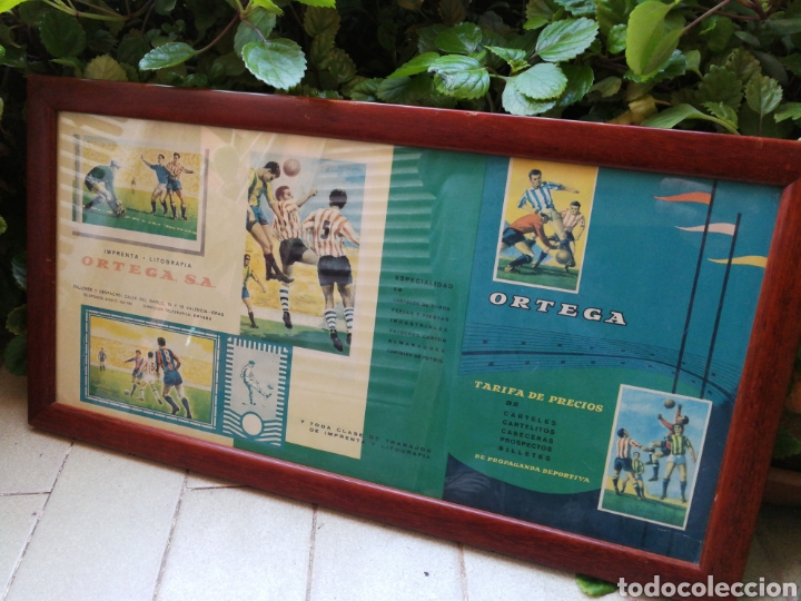 Sports collectibles: TARIFA DE PRECIOS PROPAGANDA DEPORTIVA IMPRENTA ORTEGA S.A, ORIGINAL (VALENCIA), 1963. 53x28CM.