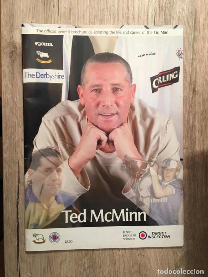 Coleccionismo deportivo: PROGRAMA OFICIAL HOMENAJE TED McMINN GLASGOW RANGERS SEVILLA - Foto 1