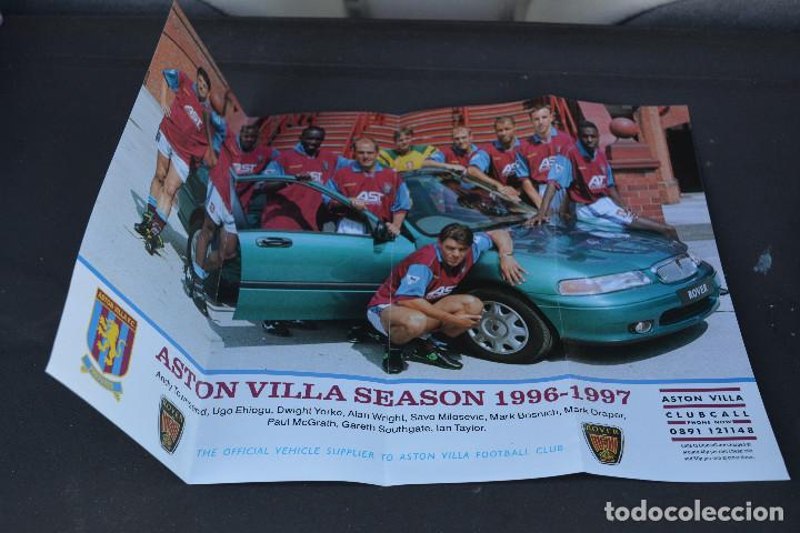 Coleccionismo deportivo: POSTER DEL ASTON VILLA 1996-97 -MEDIDAS 30X23 CMS - Foto 1