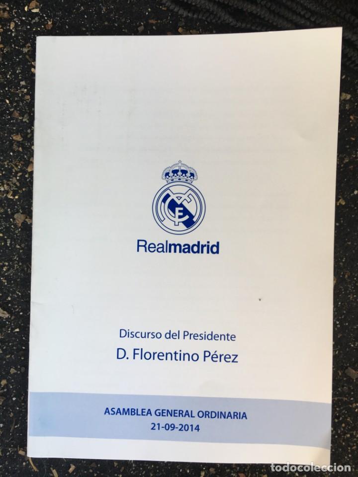 Sammelleidenschaft Sport: REVISTA FOLLETO DISCURSO FLORENTINO PEREZ PRESIDENTE REAL MADRID 2014