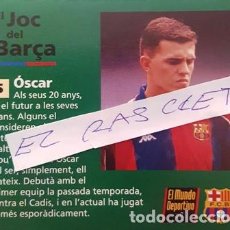 Coleccionismo deportivo: FICHA TECNICA - EL JOC DEL BARÇA - Nº 5 - OSCAR -