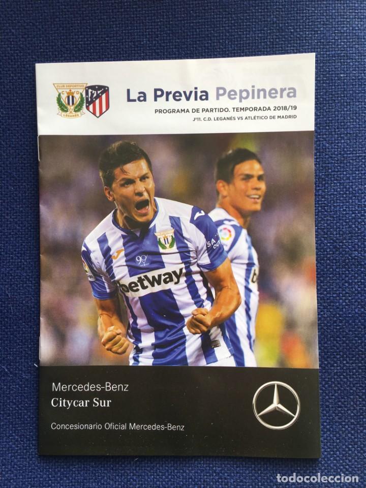 Sammelleidenschaft Sport: PROGRAMA REVISTA OFICIAL LEGANES ATLETICO MADRID LIGA TEMPORADA 2018 2019