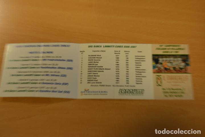 Sammelleidenschaft Sport: CALENDARIO TEMPORADA 2006-07.EQUIPO DE VOLEYBOL BRE LANNUTTI