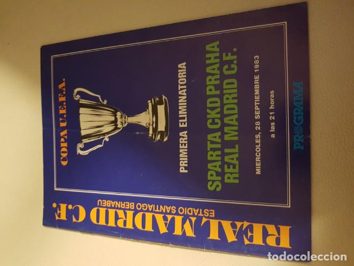 Sports collectibles: programa ofcial real madrid sparta praga ckd praha