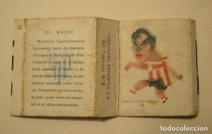 Sammelleidenschaft Sport: MAURI, ATLETICO DE BILBAO. CAJA DE CERILLAS ESTADO EL DE LA FOTO