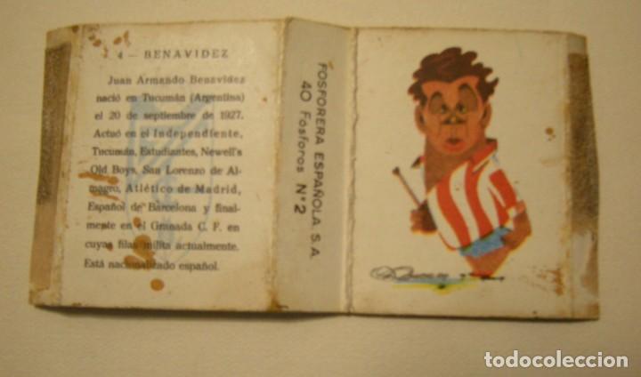 Sammelleidenschaft Sport: BENAVIDES GRANADA C.F. CAJA DE CERILLAS ESTADO EL DE LA FOTO