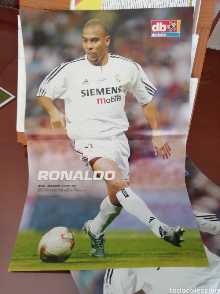 Coleccionismo deportivo: Don balon posters de cracks. Figo... Ronaldo... zidane y..... - Foto 3