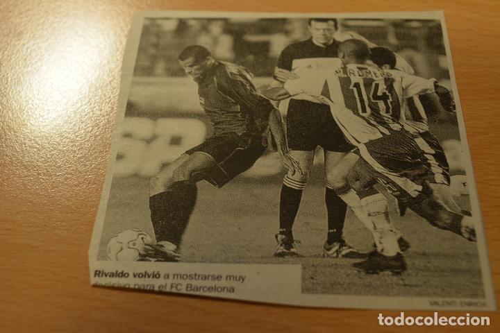 Sammelleidenschaft Sport: FUTBOL RECORTE DE PERIODICO DEPORTIVO RIVALDO (FC BARCELONA)