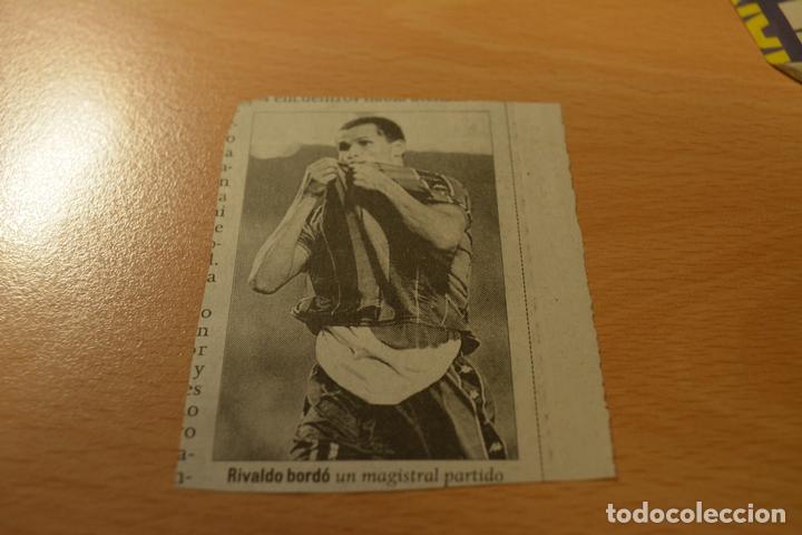 Collectionnisme sportif: FUTBOL RECORTE DE PERIODICO DEPORTIVO RIVALDO (FC BARCELONA)