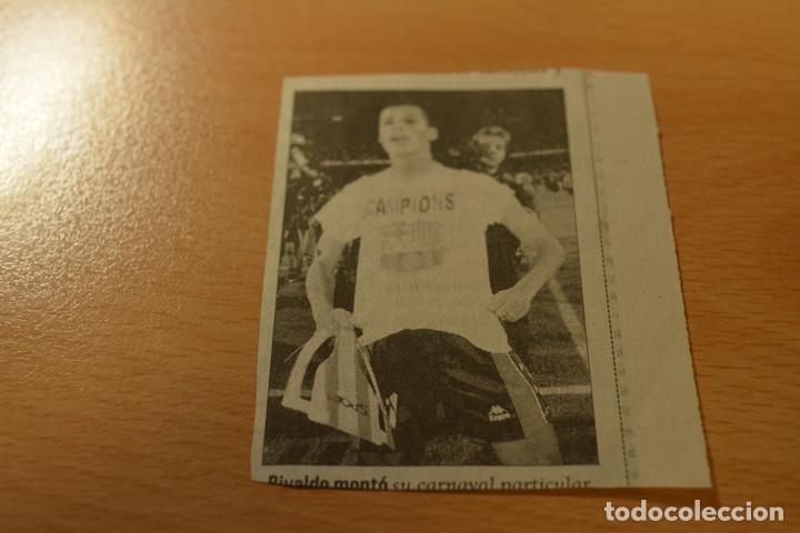 Collectionnisme sportif: FUTBOL RECORTE DE PERIODICO DEPORTIVO RIVALDO (FC BARCELONA)