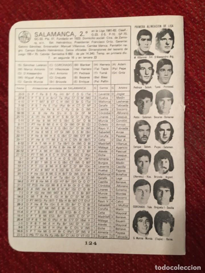 Sports collectibles: R4939 HOJITA HOJA CON ALINEACIONES EQUIPO SALAMANCA CELTA VIGO LIGA TEMPORADA 81 82 1981 1982