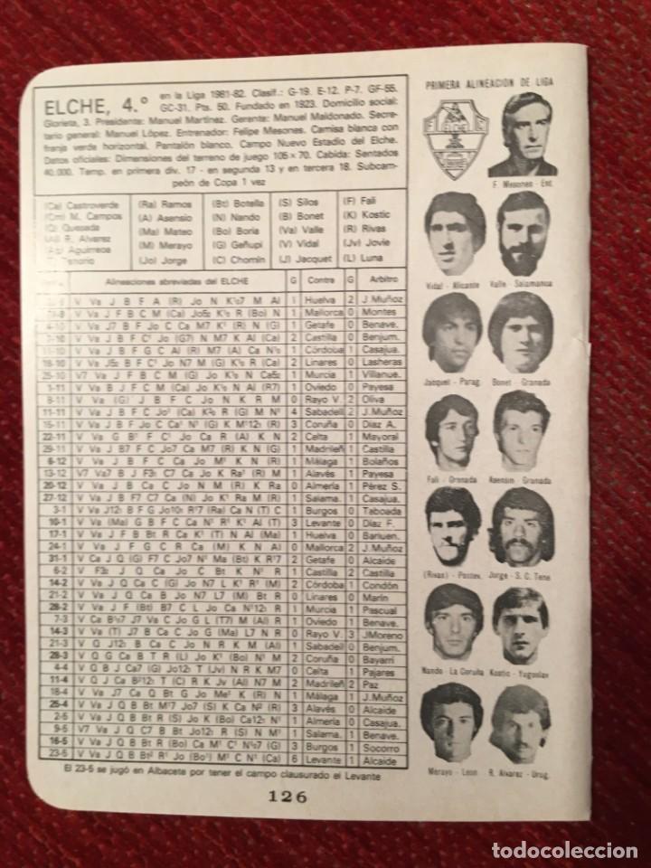Sports collectibles: R4940 HOJITA HOJA CON ALINEACIONES EQUIPO ELCHE MALAGA LIGA TEMPORADA 81 82 1981 1982