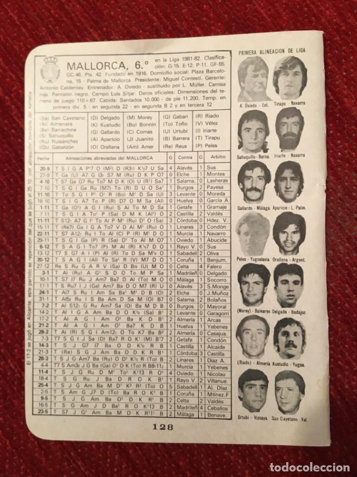 Sports collectibles: R4941 HOJITA HOJA CON ALINEACIONES EQUIPO REAL MALLORCA MURCIA LIGA TEMPORADA 81 82 1981 1982