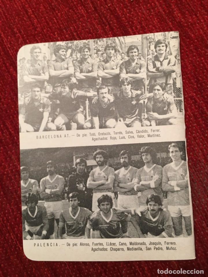 Sports collectibles: R4943 HOJITA HOJA CON ALINEACIONES EQUIPO FOTO BARCELONA ATLETICO PALENCIA TEMPORADA 81 82 1981 1982