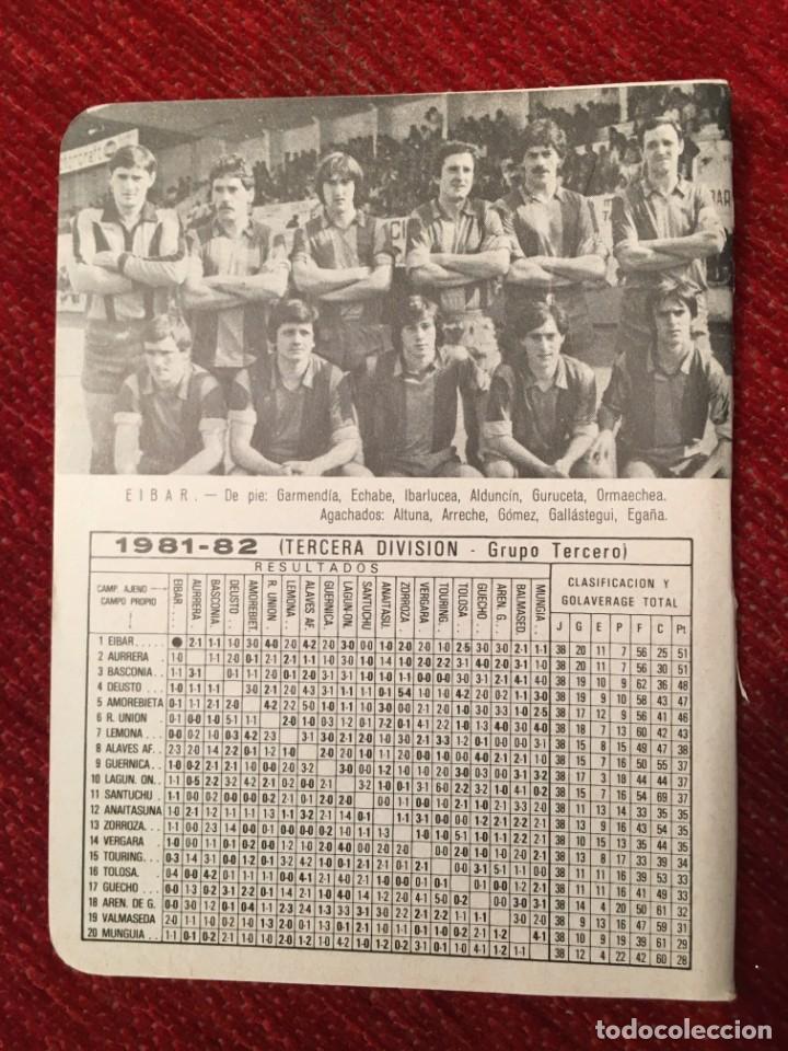 Sports collectibles: R4945 HOJITA HOJA CON ALINEACIONES EQUIPO FOTO EIBAR LANGREO TEMPORADA 81 82 1981 1982