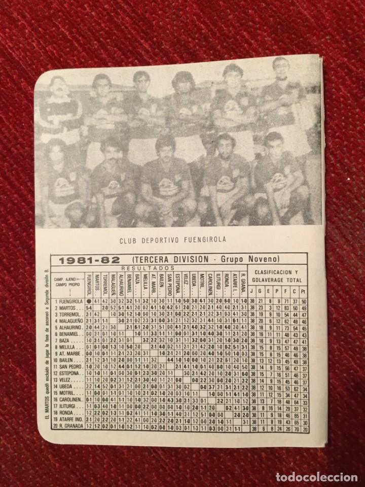 Sports collectibles: R4948 HOJITA HOJA CON ALINEACIONES EQUIPO FOTO FUENGIROLA VALLADOLID TEMPORADA 81 82 1981 1982