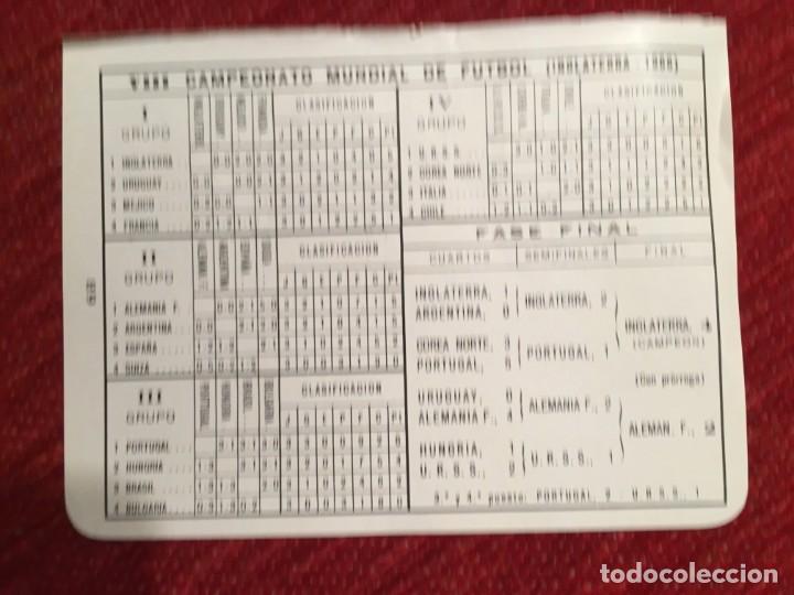 Sports collectibles: R4964 HOJITA HOJA RESUMEN VIII CAMPEONATO MUNDIAL DE FUTBOL 1966 INGLATERRA 4-2 ALEMANIA