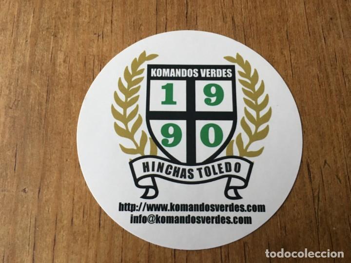 Sports collectibles: R4967 PEGATINA ADHESIVO POLITICA FUTBOL ULTRAS KOMANDOS VERDES 1990 HINCHAS TOLEDO