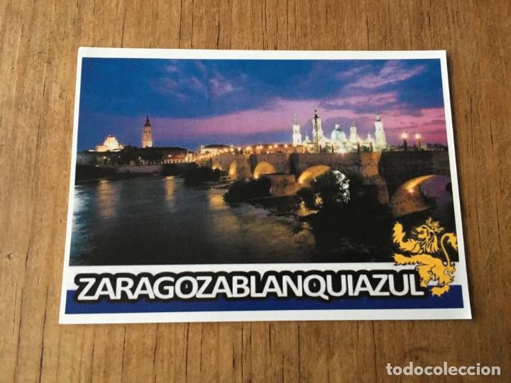 Sports collectibles: R4984 PEGATINA ADHESIVO POLITICA FUTBOL ULTRAS ZARAGOZA BLANQUIAZUL