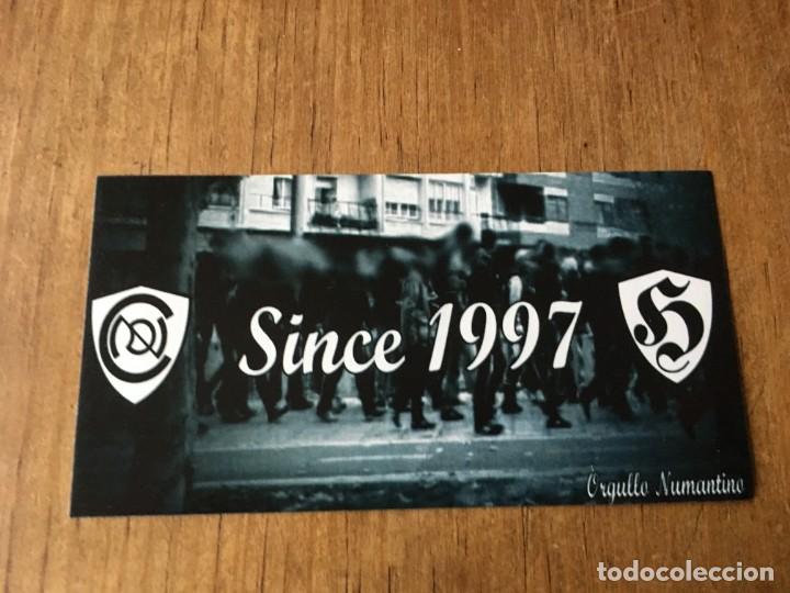 Sports collectibles: R4990 PEGATINA ADHESIVO POLITICA FUTBOL ULTRAS ORGULLO NUMANTINO NUMANCIA SINCE DESDE 1997