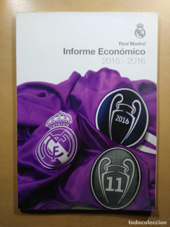Coleccionismo deportivo: REAL MADRID - INFORME ECONOMICO 2015 - 2016 - Foto 1