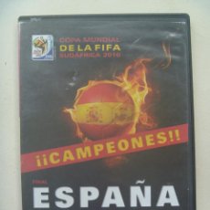 Coleccionismo deportivo: DVD DEL PARTIDO DE ESPAÑA CONTRA HOLANDA ... CAMPEONES DE LA FIFA 2010