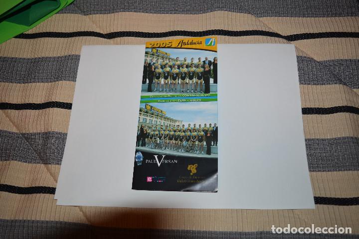Sports collectibles: FOLLETO DEL EQUIPO CICLISTA ANDALUCIA 2005.CON TODA LA PLANTILLA,TECNICOS,...