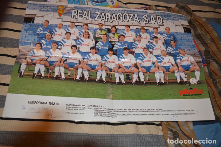 Coleccionismo deportivo: POSTER DEL REAL ZARAGOZA 1992-93.MEDIDAS 48X68 CMS - Foto 1