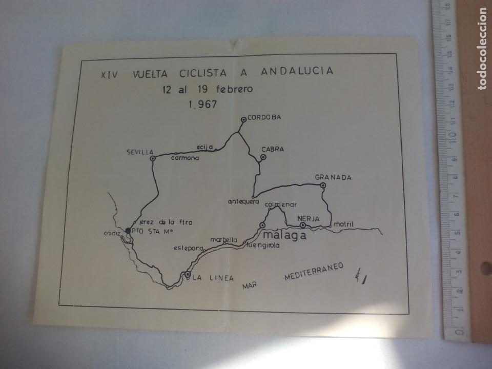 Coleccionismo deportivo: RECORRIDO XIV VUELTA CICLISTA A ANDALUCIA, 1967 - Foto 1