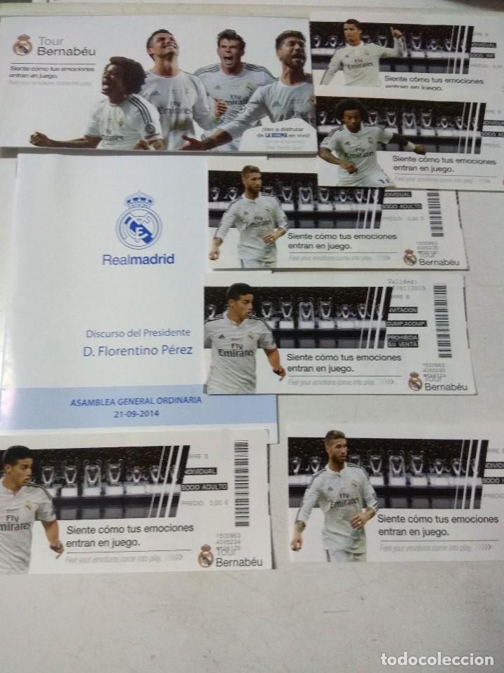 Coleccionismo deportivo: Lote de diferentes documentos del Real Madrid - Foto 1