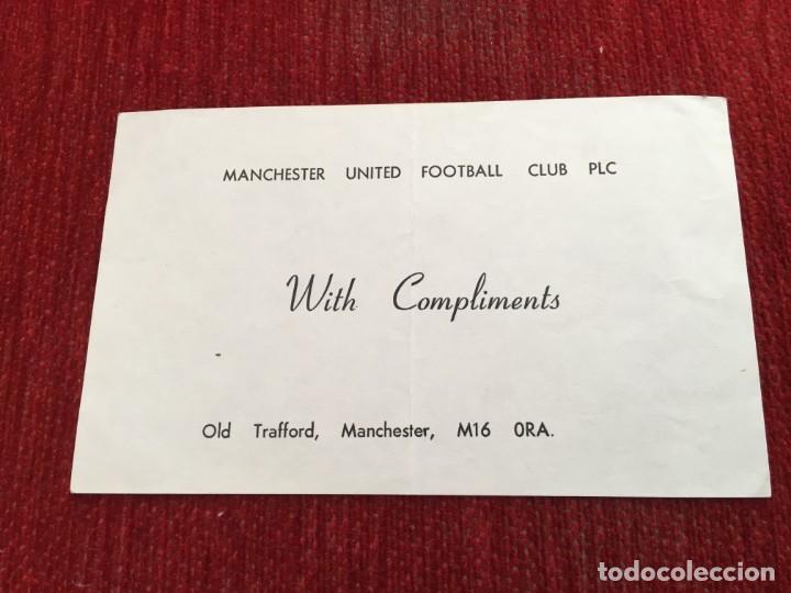 Sports collectibles: RP R5367 PANFLETO PUBLICIDAD MANCHESTER UNITED FOOTBALL CLUB PLC OLD TRAFFORD