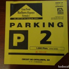 Coleccionismo deportivo: FÓRMULA 1 - F1 - CARTEL PARKING - GRAN PREMIO DE ESPAÑA 1977 - CIRCUÏT DE CATALUNYA. Lote 150012086