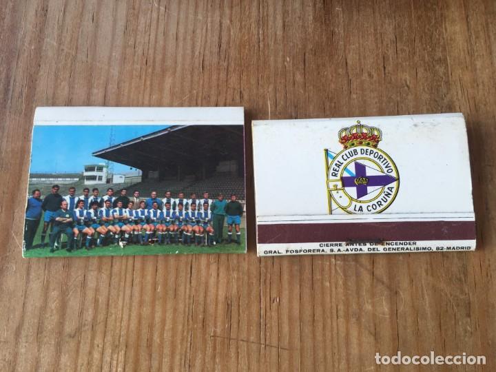Sports collectibles: LOTE 2 CAJAS DE CERILLAS REAL CLUB DEPORTIVO LA CORU&Ntilde;A COMPLETA E INCOMPLETA