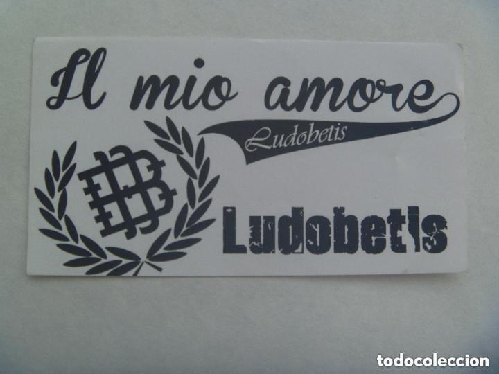 Coleccionismo deportivo: REAL BETIS BALOMPIE : PEGATINA IL MIO AMORE. - Foto 1