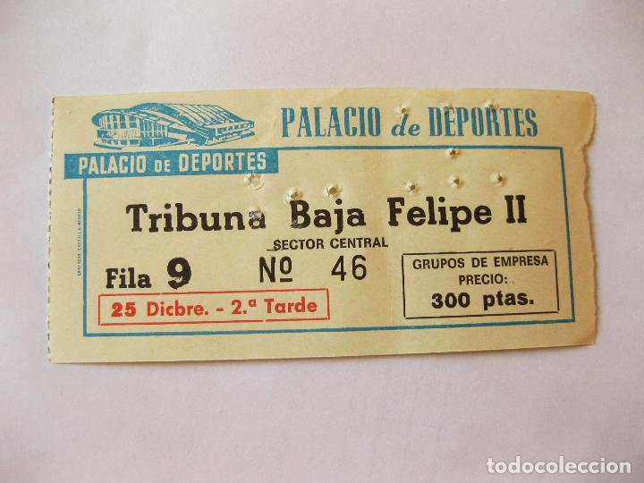 Coleccionismo deportivo: ENTRADA DEL PALACIO DE DEPORTES DE LOS A&Ntilde;OS 70 - Foto 1