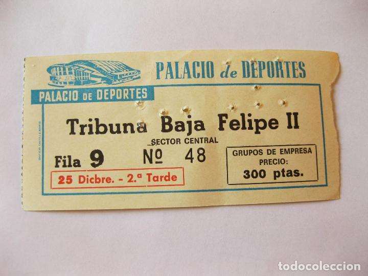 Coleccionismo deportivo: ENTRADA DEL PALACIO DE DEPORTES DE LOS A&Ntilde;OS 70 - Foto 1