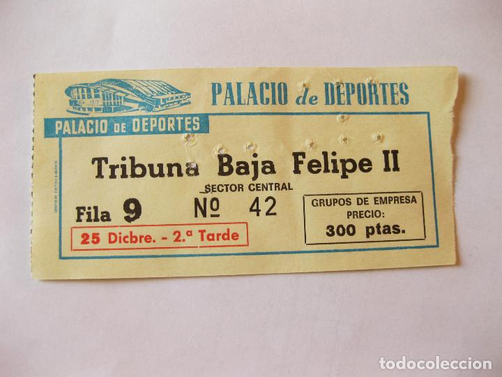 Coleccionismo deportivo: ENTRADA DEL PALACIO DE DEPORTES DE LOS A&Ntilde;OS 70 - Foto 1