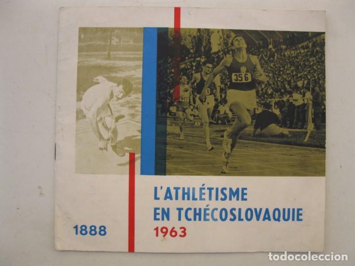 Coleccionismo deportivo: CUADERNILLO - LATHL&Eacute;TISME EN TCH&Eacute;COSLOVAQUIE (1888-1963) - EN FRANC&Eacute;S. - Foto 1