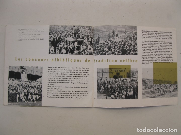 Coleccionismo deportivo: CUADERNILLO - LATHL&Eacute;TISME EN TCH&Eacute;COSLOVAQUIE (1888-1963) - EN FRANC&Eacute;S. - Foto 6