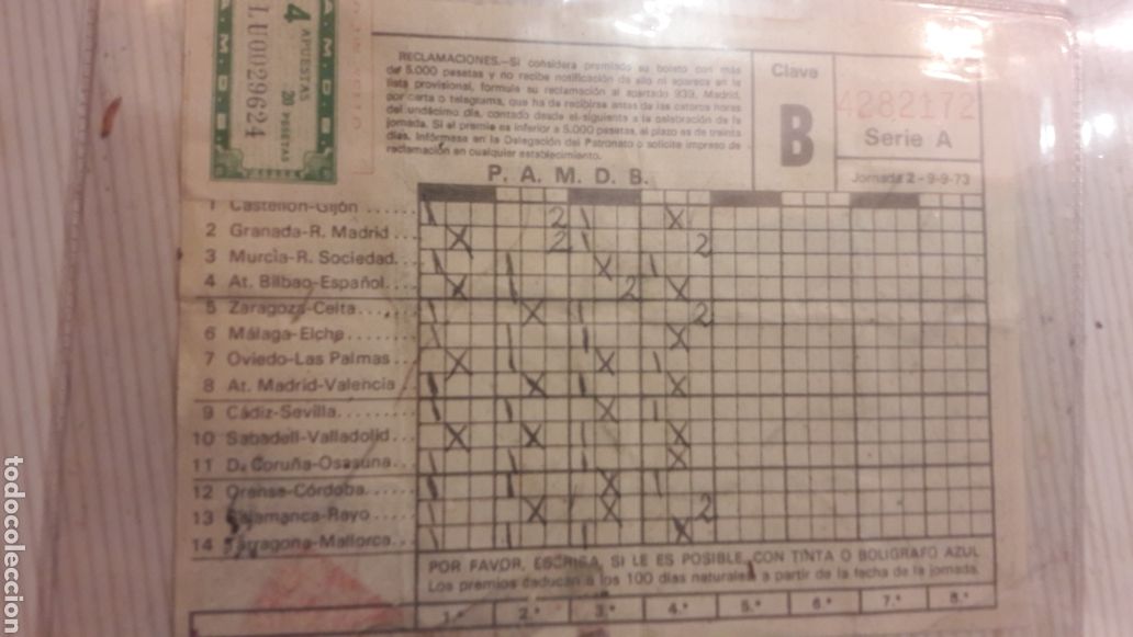 Coleccionismo deportivo: Quiniela 1973 - Foto 1