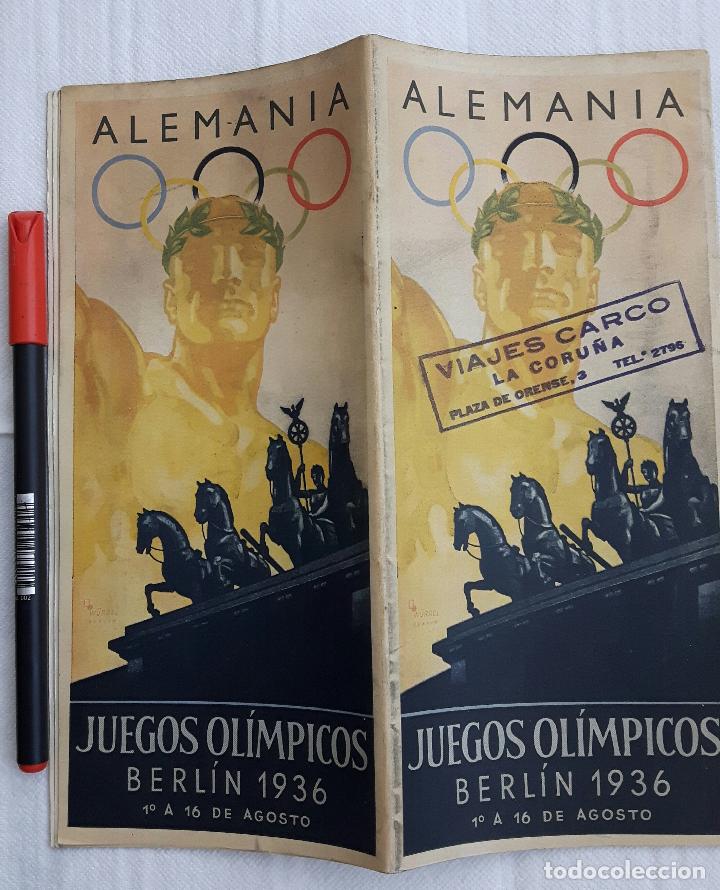 Juegos Olímpicos De Berlín 1936 Folleto De Una Comprar En