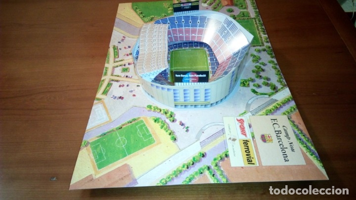 Coleccionismo deportivo: Ampliaci&oacute; Camp Nou 3D FCB Bar&ccedil;a 1994 - Foto 3