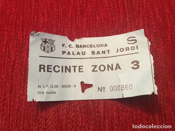 Collectionnisme sportif: R5432 ENTRADA TICKET CLUB BARCELONA PALAU SANT JORDI LIGA 1990 1991