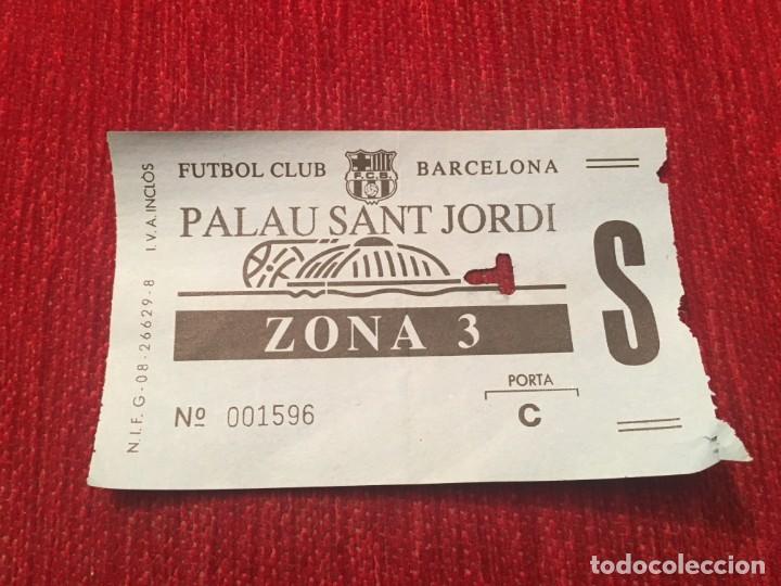 Collectionnisme sportif: R5433 ENTRADA TICKET FUTBOL CLUB BARCELONA PALAU SANT JORDI LIGA 1990 1991