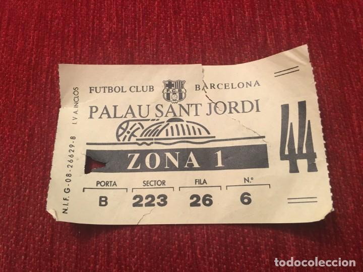 Collectionnisme sportif: R5434 ENTRADA TICKET FUTBOL CLUB BARCELONA PALAU SANT JORDI LIGA 1990 1991