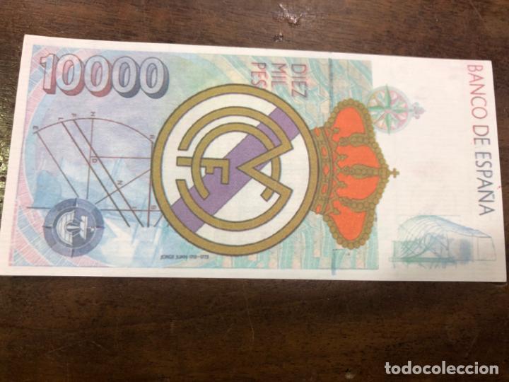 Coleccionismo deportivo: BILLETE 10000 PTAS - REAL MADRID - MORIENTES - Foto 2