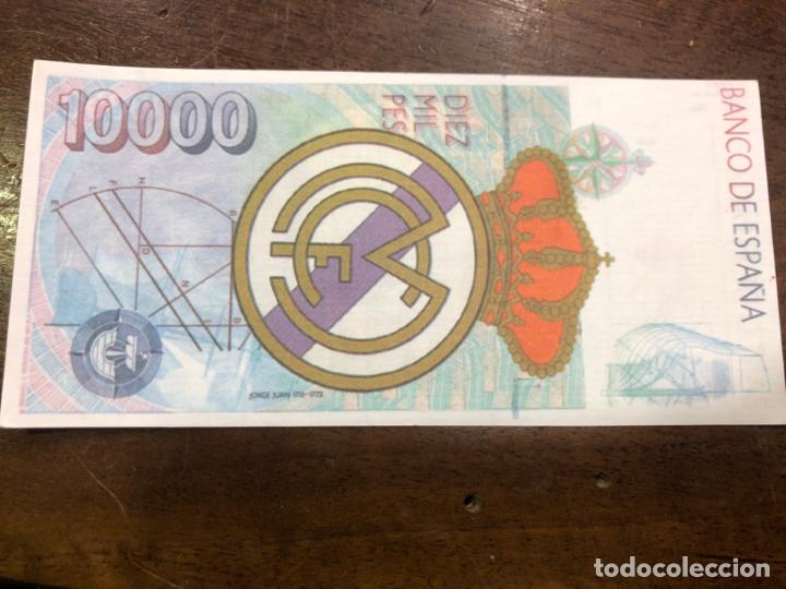 Coleccionismo deportivo: BILLETE 10000 PTAS REAL MADRID - MORIENTES - Foto 2