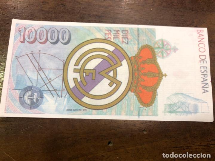 Coleccionismo deportivo: BILLETE 10000 PTAS REAL MADRID - MORIENTES - Foto 2